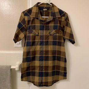 VANS Short Sleeve Plaid Shirt